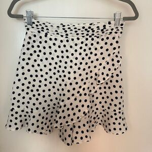 Zara polka dot skort